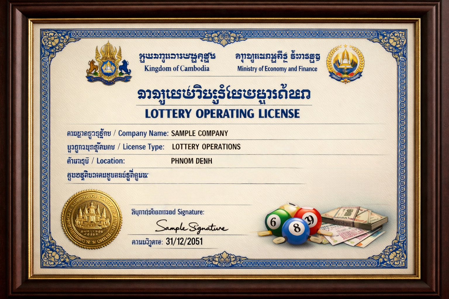 柬埔寨牌照樣板圖